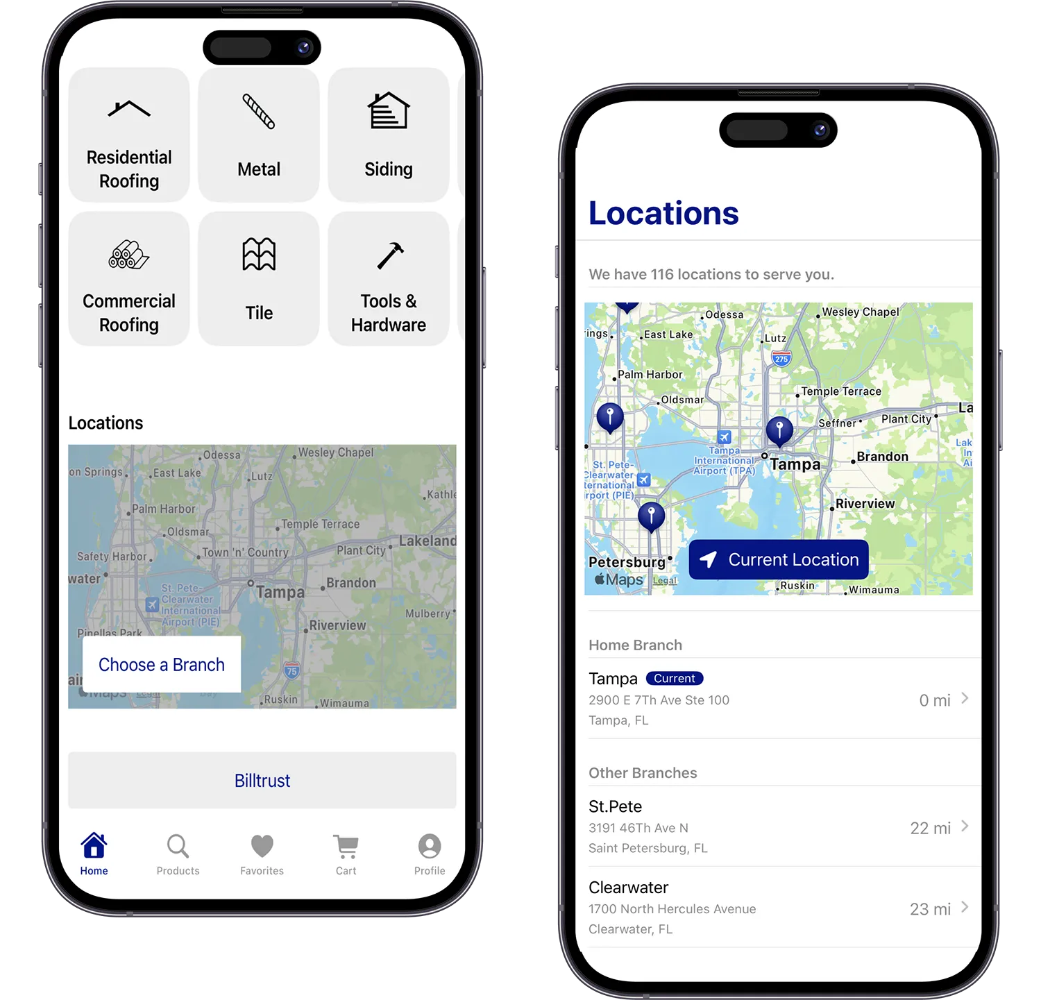 Find a Location Near You - gulfeagle app