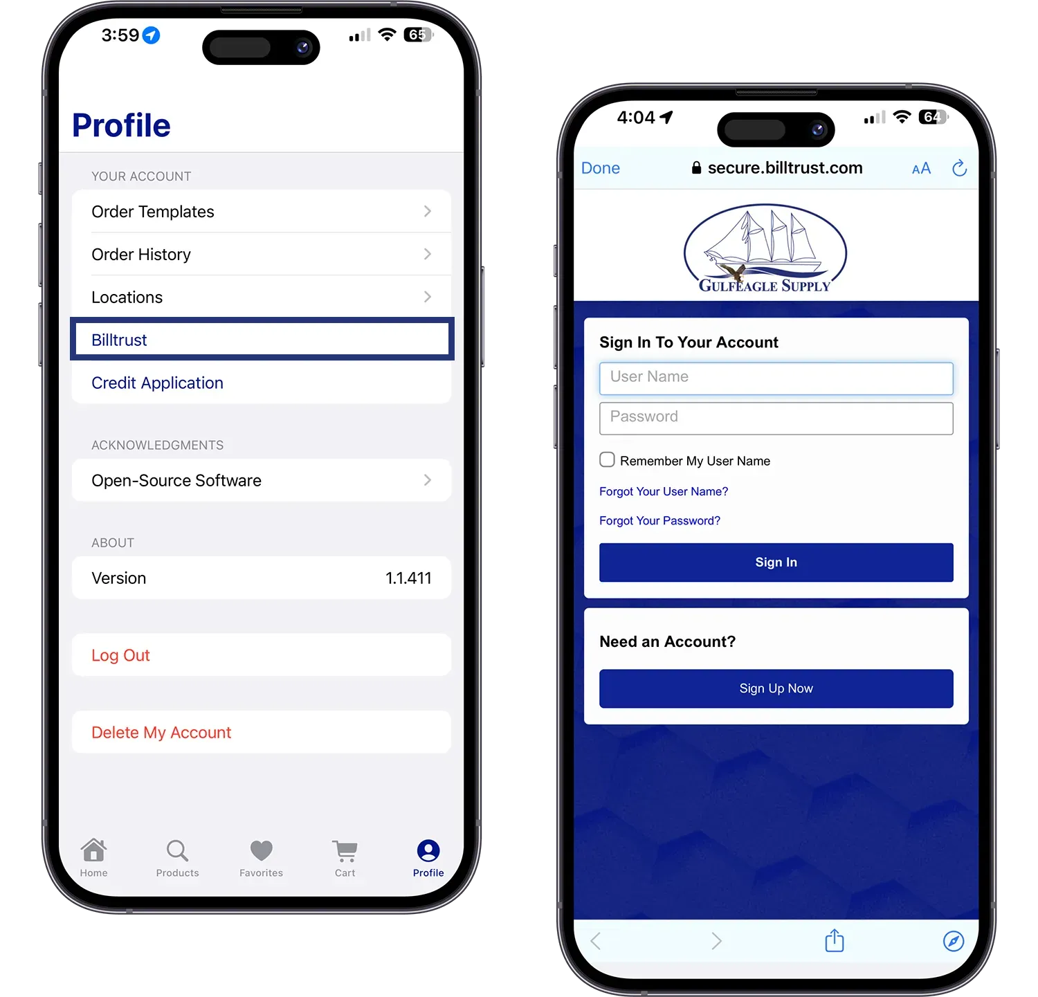 Pay Invoices 24/7 - Gulfeagle App