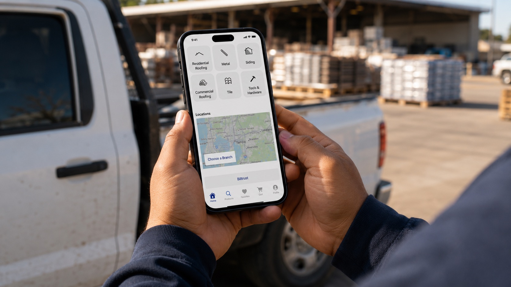Gulfeagle Advantage App en un teléfono